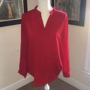 chico’s red blouse
